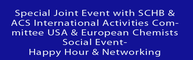 SATURDAY, 12/5/20: Special Joint Event with SCHB & ACS International Activities Committee USA & European Chemists Social Event-Happy Hour & Networking at 2pm ET